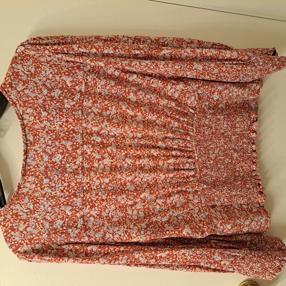 Floral Red Women's Top